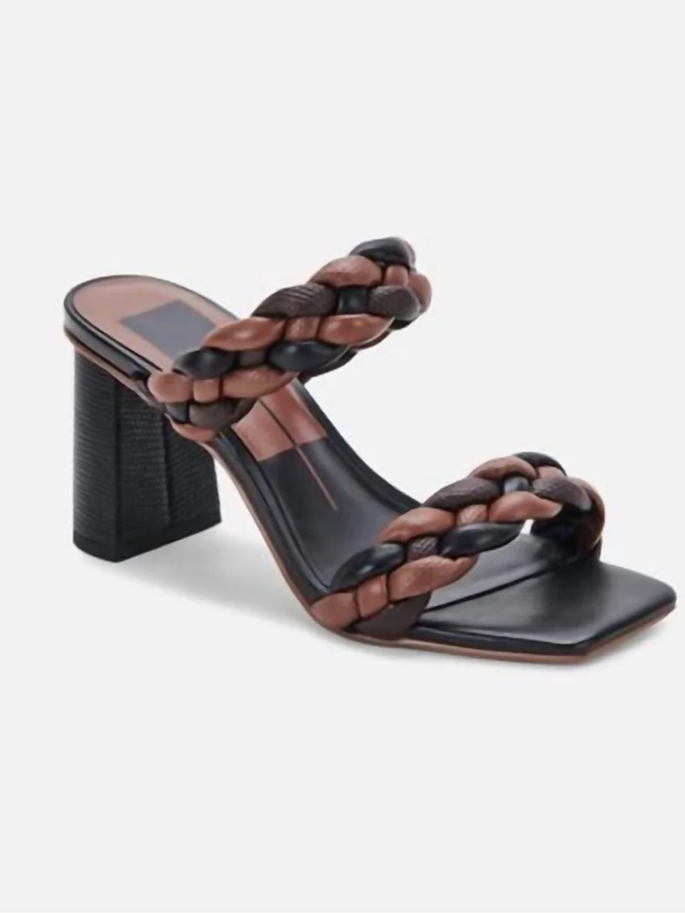 NWOT Dolce Vita Paily Two-Tone Braided Sandal - Brown/Black